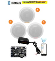 Bluetooth Özellikli Tavan Hoparlör Seti (Anfi Kullanmadan Ev-Işyerini Seslendirin)