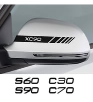 S60 Volvo Araba Ayna Sticker Yapıştırması