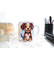 Yavru Köpek Temalı Özel Tasarım Baskılı Kupa Bardak 370 ml