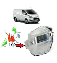 Ford Custom V-362 Ayna Sinyali Beyaz Sağ 2013- Sonrası