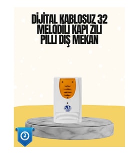 Mey İthalat® Kablosuz Kapı Zili Düzenli ve Konforlu Yaşam Alanları İçin