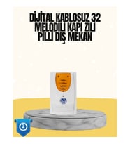 Mey İthalat® Kablosuz Kapı Zili Düzenli ve Konforlu Yaşam Alanları İçin