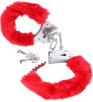 Parti Bulutu Peluş Kelepçe Kırmızı