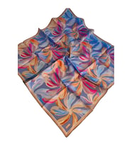 Belli Twill İpek Desenli Eşarp 4107D