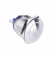 16mm Metal Panel Montaj Yuvarlak Kafa Push Buton NO DC 6A 12V AC 3A 250V IP67 Su Geçirmez Düğme