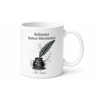 Mürekkep Aşığı Yazılı Baskılı Kupa Bardak Edebiyat Hediye