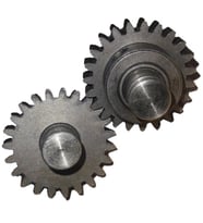 25mm Metal Dişli Çifti (7mm Çaplı Mile Setskurla Sabitlenmiş)