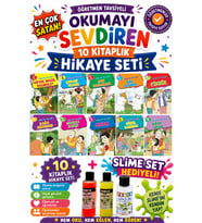 3.Sınıf Öğretmen Tavsiyeli Okumayı Sevdiren 64 Sayfa 10 Kitaplık Hikaye Seti-2 (Slime Set Hediyeli)