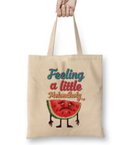 WatermelonFeeling A Little Meloncholy Melon Slice Pixel Art Bez Çanta Uzun Saplı