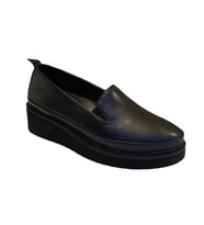 Castle Black 24602 Kadın Hakiki Deri Casual Ayakkabı (Siyah)
