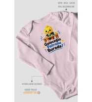 Geleceğin Patronu Burada Uzun Kollu Bebek Body %100 Pamuk
