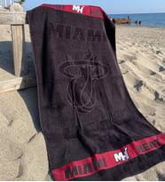 Handartmill Miami Heat Havlu. Büyük Boy 100×180 Cm Miami Heat Plaj Havlusu. %100 Coton Miami Heat Banyo Havlusu miamiht
