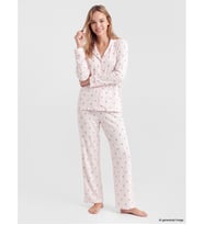 LCW DREAM Pembe Yılbaşı Temalı Kadın Pijama Takım