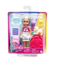 Barbie Seyahatte Chelsea Bebek ve Aksesuarları HJY17