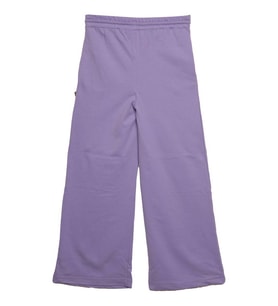 Baskılı Bol Paça Kız Çocuk Eşofman Altı 1280  Lila