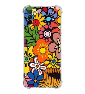 PrintiFy Xiaomi Redmi 9T Uyumlu Retro Color 2 Baskılı Şeffaf Köşe Korumalı Antişok Kılıf