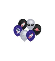 Mini Party Store Kozmik Galaksi Baskılı 12" Balon