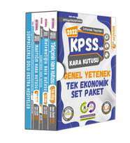 KPSSNİN Kara Kutusu Genel Yetenek Tek Ekonomik Set Paket Konu Özetli Dijital Çöz (Beyaz)