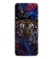 Xiaomi Redmi 12C Kılıf Resimli Desenli Baskılı Silikon Flowers Tiger 1319