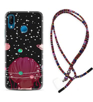 Huawei P20 Lite Mate 10 20 Lite Pro P40 Lite KılıfBoyun Asklı Rasta Silikon Space Woman 1311