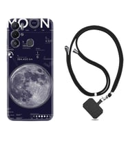 Tecno Pova Neo Kılıf Resimli Boyun Askılı İpli Desenli Silikon Moon info 1424