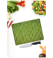 Yeşil Çubuklar Cam Kesme  ve Sunum Tahtası 25 Cm X 35 Cm