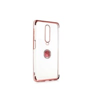 Xiaomi Redmi K30 / Xiaomi Poco X2 Kılıf Kenarları Renkli Yüzüklü Manyetik Silikon (Rose)