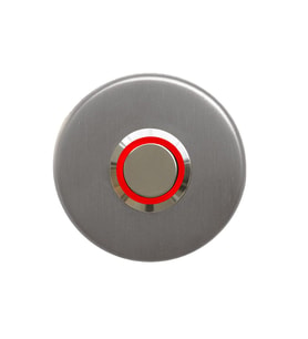 LOCKWAY Z-101K Paslanmaz Tek Kontak Zil Butonu Kırmızı Led