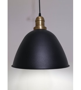 RİOLİGHT RETRO SİYAH İÇİ GOLD TEKLİ METAL SARKIT ÇAP: 28CM
