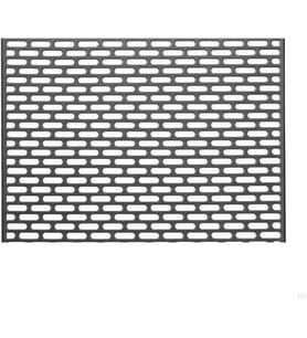 Silikon Kaydırmaz Lavabo Paspası, Gri, 33x28 cm, Delikli Tasarım, Mutfak ve Banyo için Su Geçiren Tezgah Koruyucu Mat