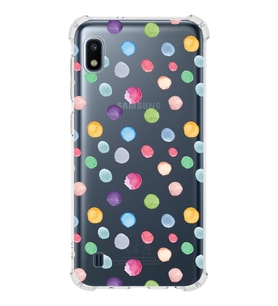 PrintiFy Samsung Galaxy A10 Uyumlu Water Color 6 Baskılı Şeffaf Köşe Korumalı Antişok Kılıf