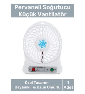 Premium Usb Şarjlı 3 Kademeli Sessiz Taşınabilir Mini Fan Pervaneli Soğutucu Küçük Vantilatör