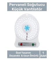 Premium Usb Şarjlı 3 Kademeli Sessiz Taşınabilir Mini Fan Pervaneli Soğutucu Küçük Vantilatör
