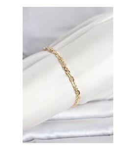 Mey İthalat® CM 14K Gold Renk Zincir Model Kadın Bileklik