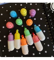 Kapsül Pastel Renkler İşaretleme Kalemi 6'lı Set
