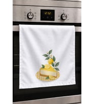 Valerine Life El Kurulama Havlusu 30x50cm Mutfak, Fırın için Pamuklu Emici Limon Rüyası