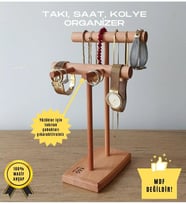 Takı Organizer Ahşap Takı Askısı 25 Cm Takı Standı Yüzük Kolye Askısı Takı Ve Aksesuar Düzenleyici
