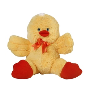 Oturan Kanatlı Ördek Sarı Yumoş 35 cm