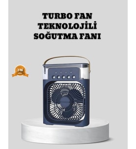Sessiz Çalışan Turbo Fan Güçlü Hava Akışlı Masa Üstü Vantilatör