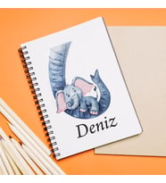 Hoş Geldin Bebek Tasarımlı Defter Kişiye Özel
