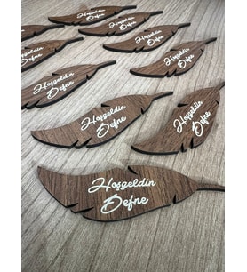 Yaprak Şeklinde Yeni Doğan Magnet Nikah Şekeri - Nişan Şekeri - Söz Şekeri - Düğün Magnet - Nişan Magnet - Söz Magnet - Yenidoğan Magnet - Doğum Magnet - Yaş Magnet 7cm