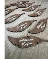 Yaprak Şeklinde Yeni Doğan Magnet Nikah Şekeri - Nişan Şekeri - Söz Şekeri - Düğün Magnet - Nişan Magnet - Söz Magnet - Yenidoğan Magnet - Doğum Magnet - Yaş Magnet 7cm