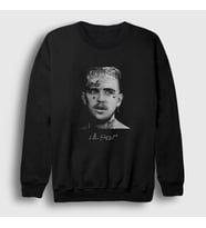 Presmono Unisex Siyah Portrait Lil Peep Sweatshirt 37626tt