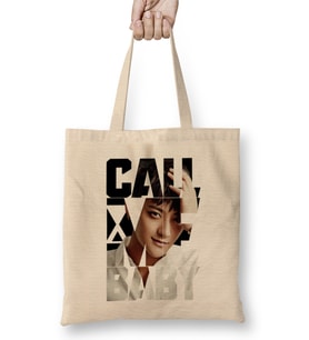 Exo Tao Call Me Baby Typography Bez Çanta Uzun Saplı