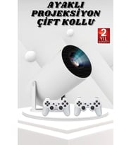 Ayaklı Oyun Projeksiyonu Çift Kollu Taşınabilir Sinema Projektörü