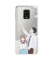 Xiaomi Redmi Note 9S - Redmi Note 9 PRO Uyumlu A Silent Voice Tasarımlı Şeffaf Telefon Kılıfı