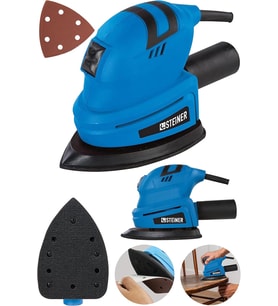 Steiner Alman Professional 1200 Watt Elektrikli Titreşimli Üçgen Zımpara Makinesi Kenar Köşe Avuç Zı (Standart)
