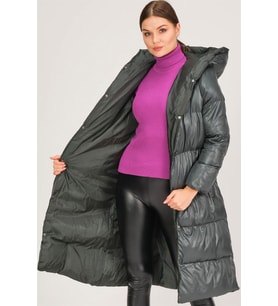 Z6730 DEWBERRY HK STYLE BAYAN KABAN-YEŞİL