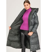 Z6730 DEWBERRY HK STYLE BAYAN KABAN-YEŞİL