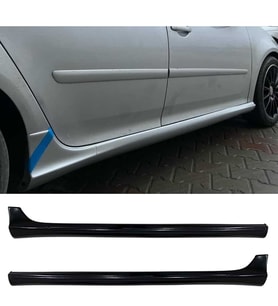 Vw Golf 5 GTI Yan Marşpiyel Seti Mat Siyah Plastik 2 Adet 2003 2004 2005 2006 2007 2008 2009